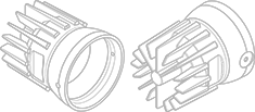 Die Cast Heatsink for LED Spot Light